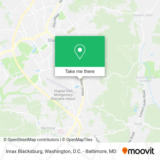 Imax Blacksburg map