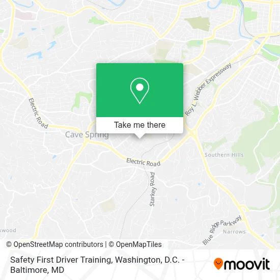 Safety First Driver Training map