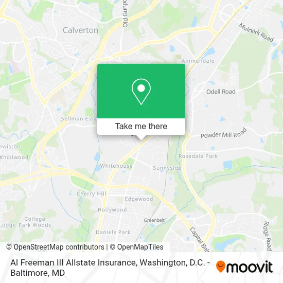 Al Freeman III Allstate Insurance map