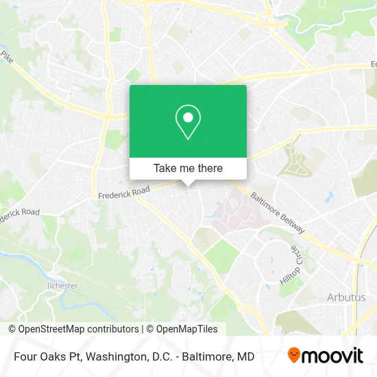 Four Oaks Pt map