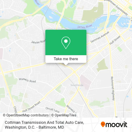 Cottman Transmission And Total Auto Care map