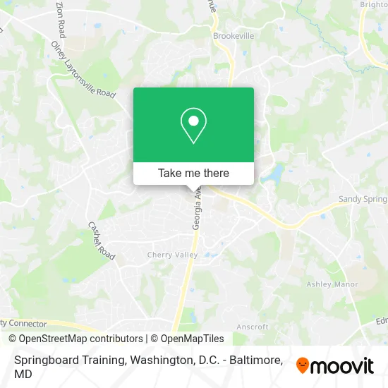 Springboard Training map