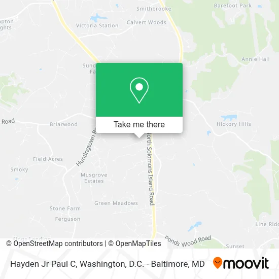 Hayden Jr Paul C map