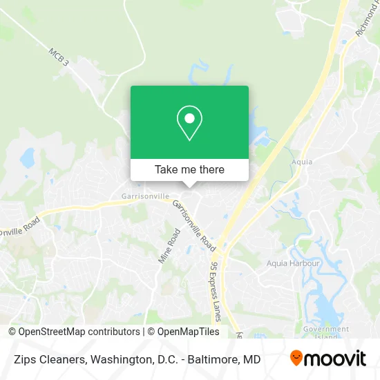 Zips Cleaners map