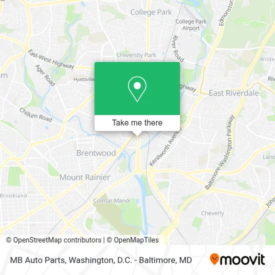 MB Auto Parts map