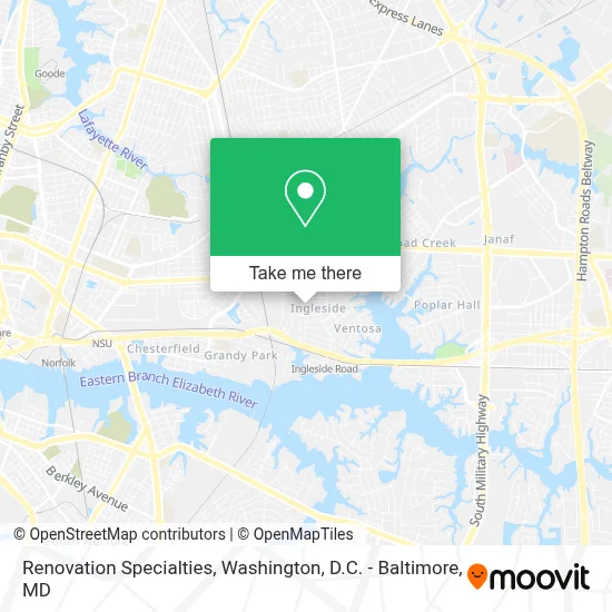 Renovation Specialties map