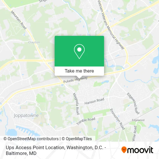 Ups Access Point Location map