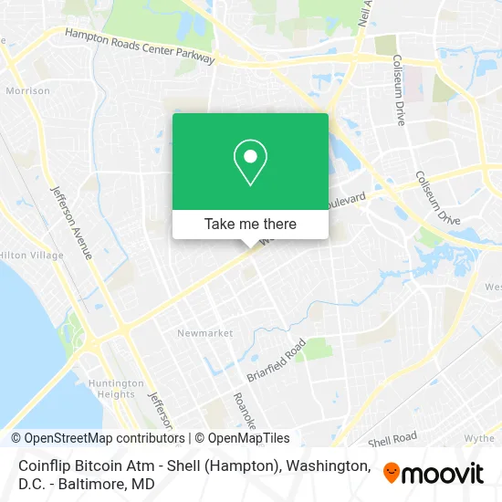 Coinflip Bitcoin Atm - Shell (Hampton) map
