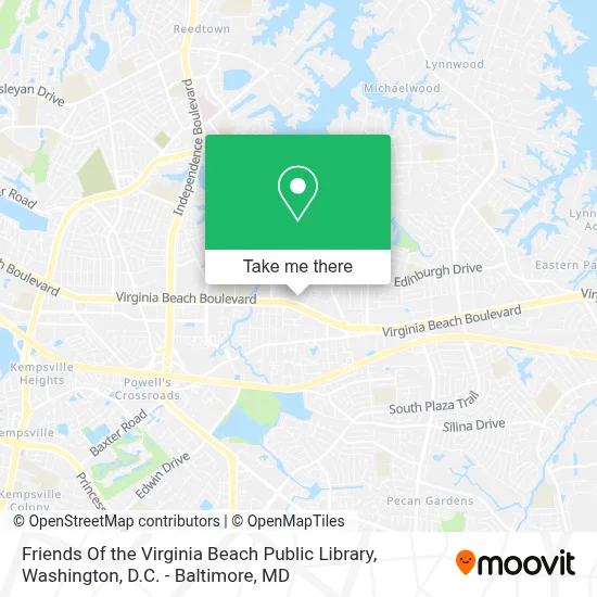 Friends Of the Virginia Beach Public Library map