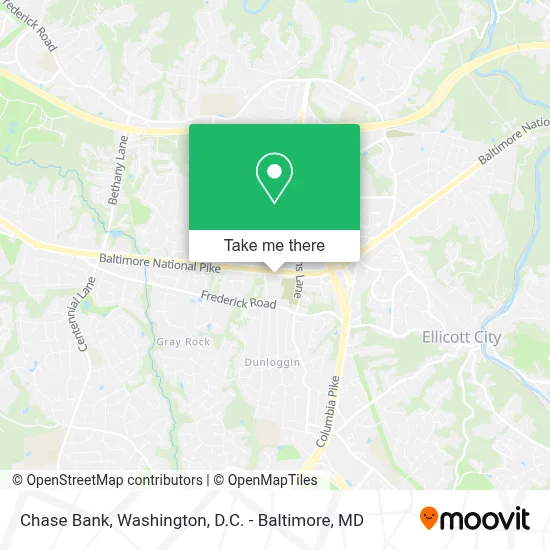 Chase Bank map