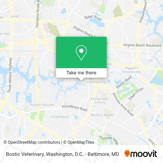 Bostic Veterinary map