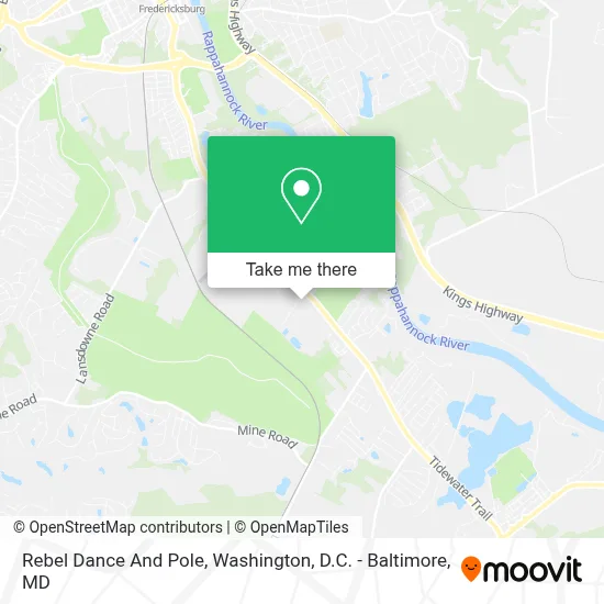 Rebel Dance And Pole map
