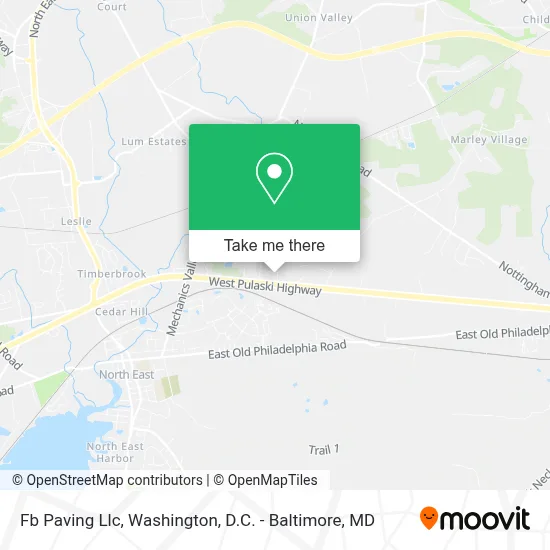 Fb Paving Llc map