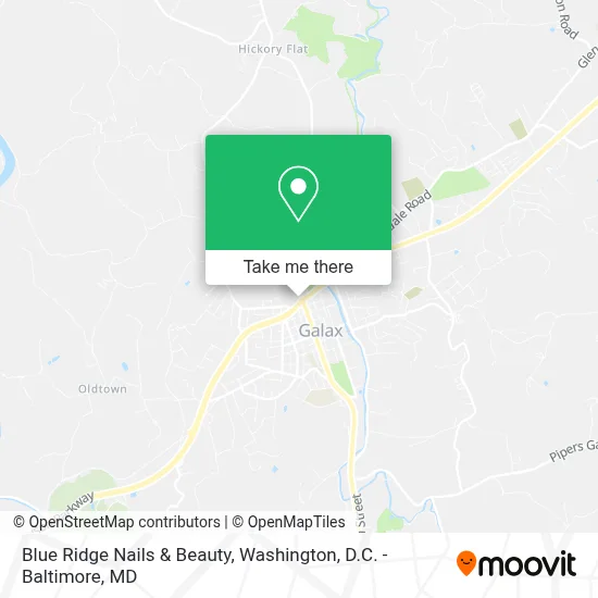 Blue Ridge Nails & Beauty map