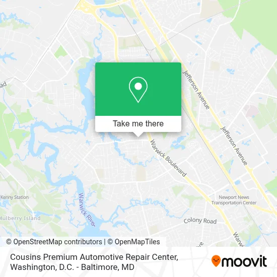 Cousins Premium Automotive Repair Center map