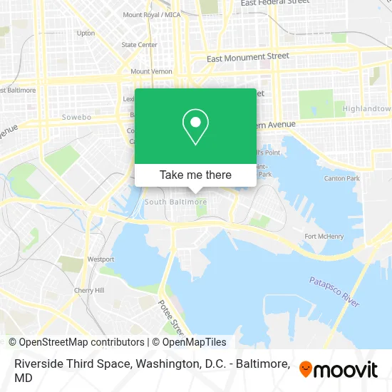 Riverside Third Space map