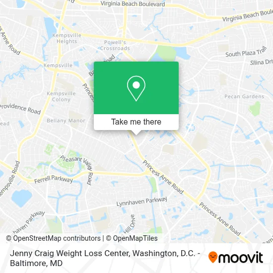 Jenny Craig Weight Loss Center map
