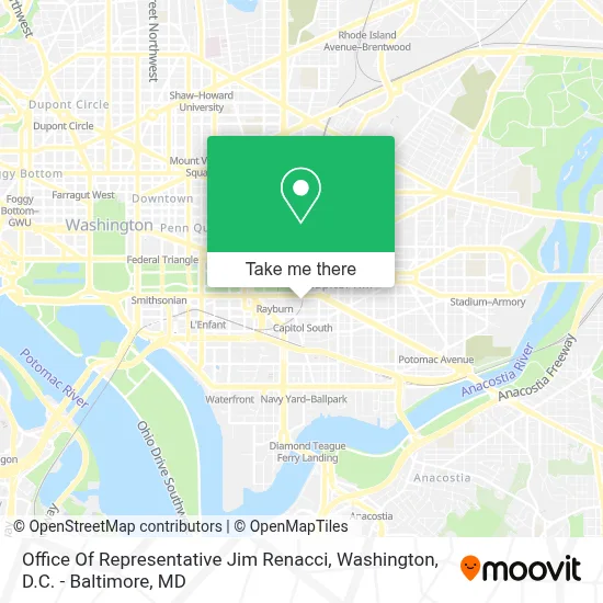 Office Of Representative Jim Renacci map