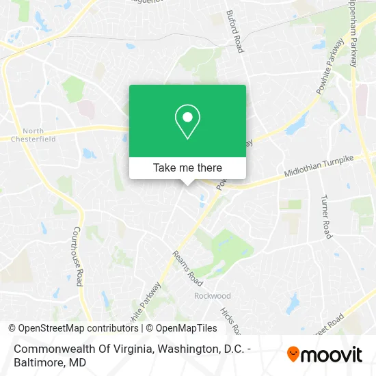 Commonwealth Of Virginia map