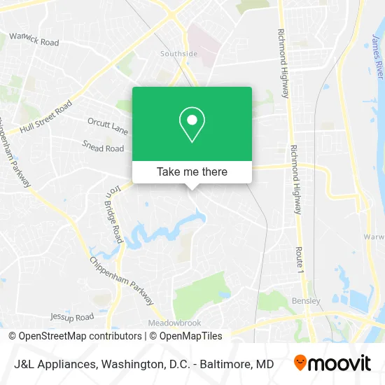 J&L Appliances map