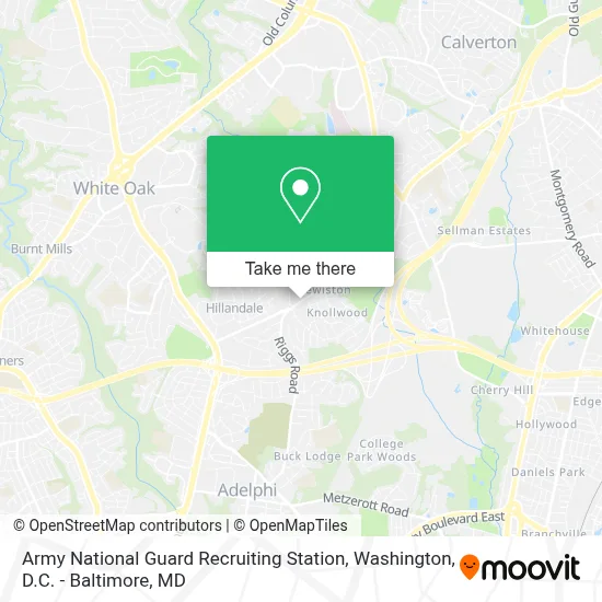 Army National Guard Recruiting Station map