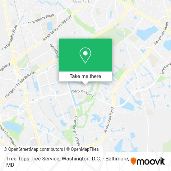 Tree Tops Tree Service map