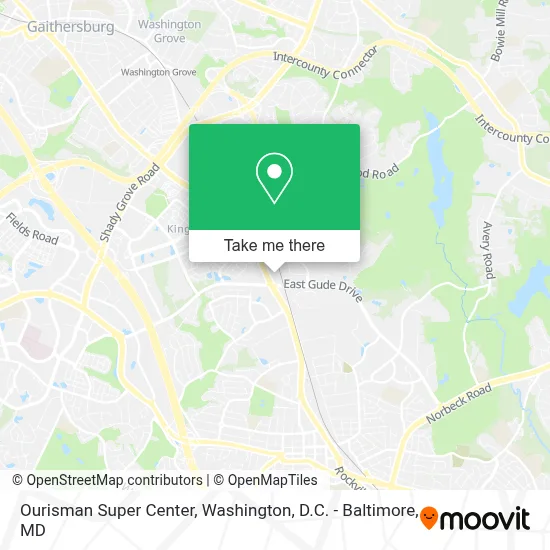 Ourisman Super Center map
