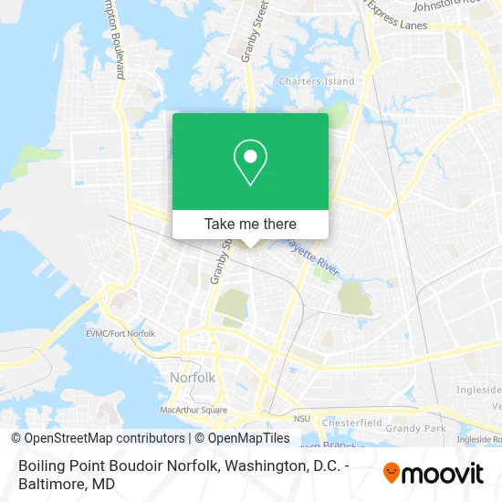 Boiling Point Boudoir Norfolk map