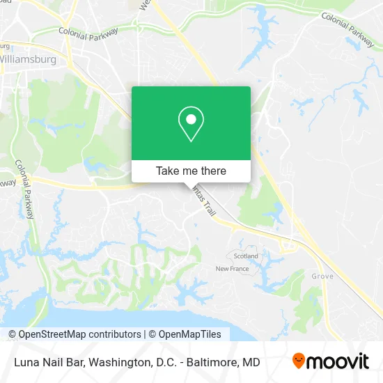 Luna Nail Bar map