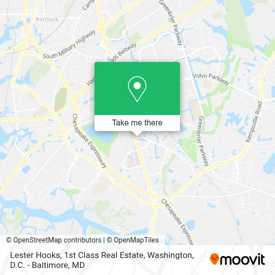 Lester Hooks, 1st Class Real Estate map