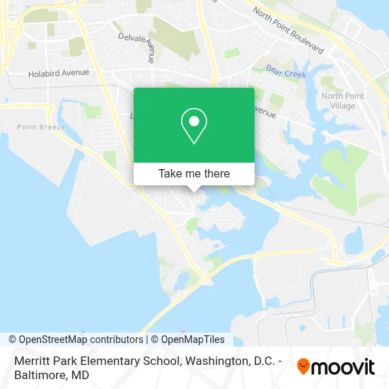 Merritt Park Elementary School map