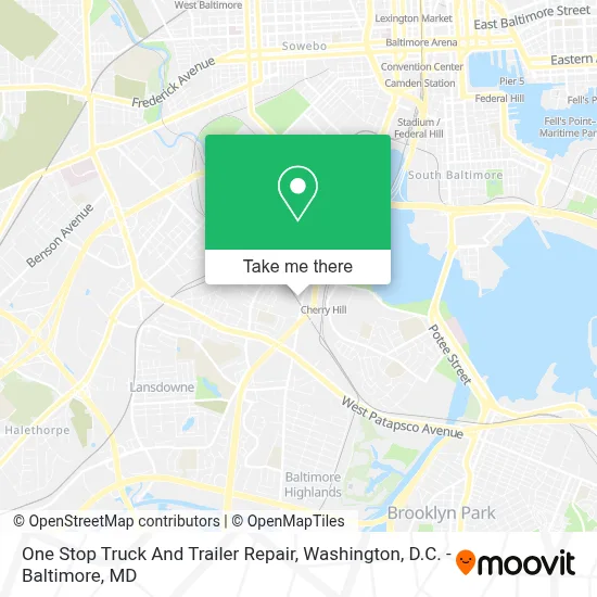 One Stop Truck And Trailer Repair map