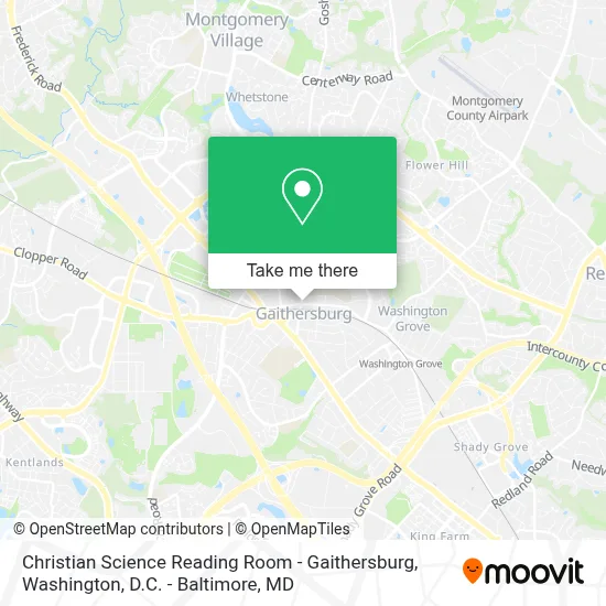 Christian Science Reading Room - Gaithersburg map