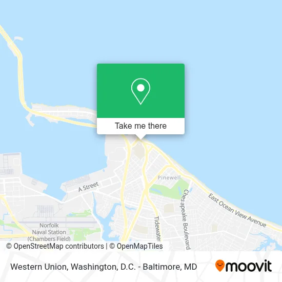 Western Union map