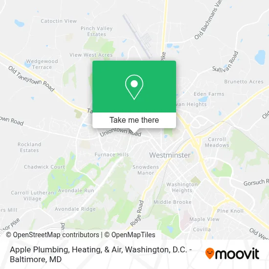Apple Plumbing, Heating, & Air map