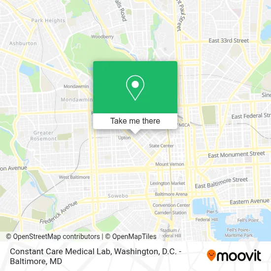 Constant Care Medical Lab map