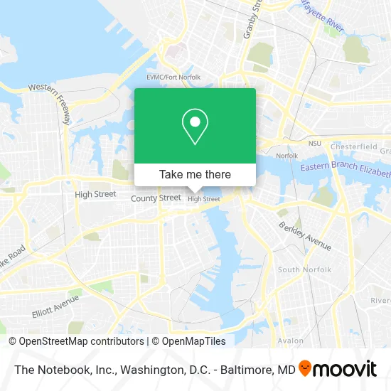 The Notebook, Inc. map