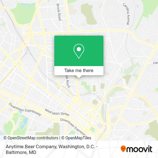 Anytime Beer Company map