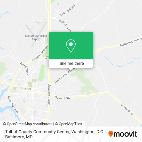 Talbot County Community Center map