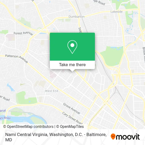Nami Central Virginia map