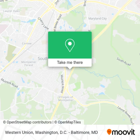 Western Union map