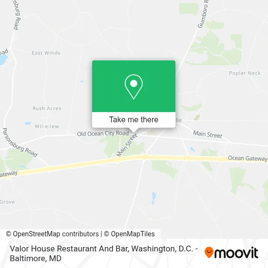 Valor House Restaurant And Bar map