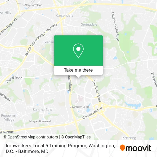 Ironworkers Local 5 Training Program map