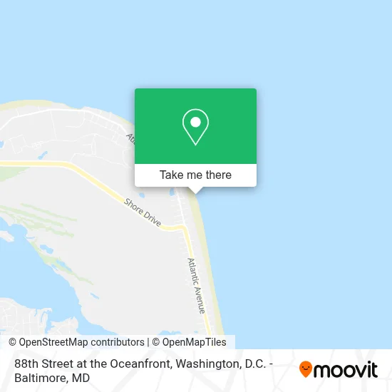 88th Street at the Oceanfront map
