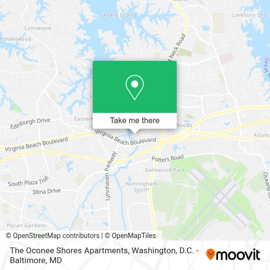 The Oconee Shores Apartments map