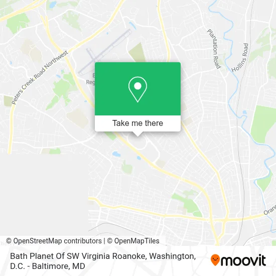 Bath Planet Of SW Virginia Roanoke map