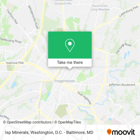 Isp Minerals map