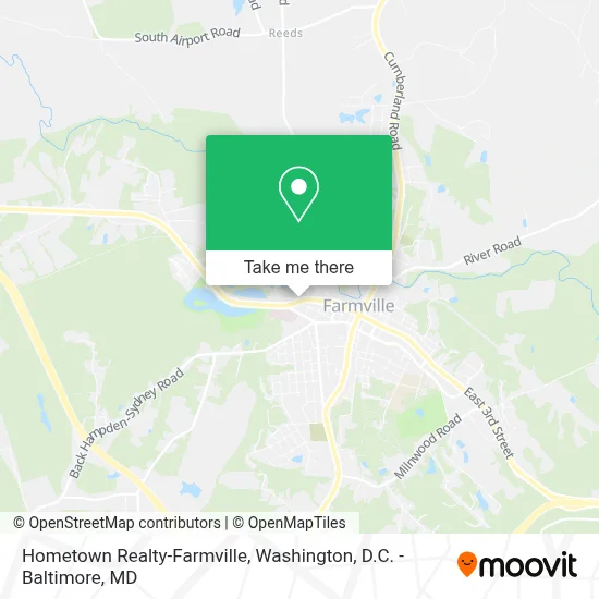 Hometown Realty-Farmville map