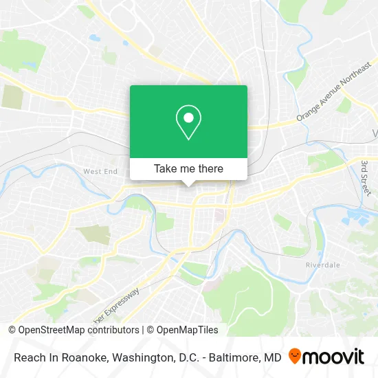 Reach In Roanoke map