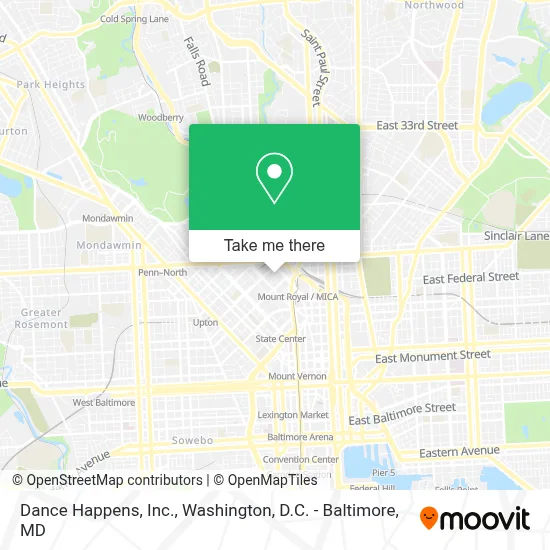Dance Happens, Inc. map